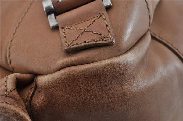 Authentic Christian Dior Vintage Shoulder Hand Bag Leather Brown CD 0304G
