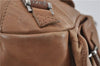 Authentic Christian Dior Vintage Shoulder Hand Bag Leather Brown CD 0304G