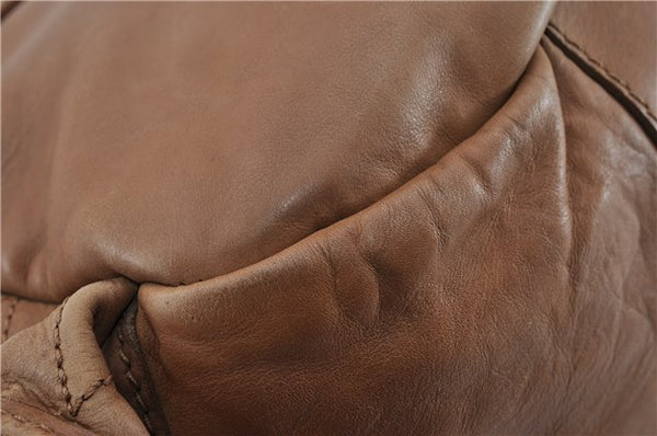 Authentic Christian Dior Vintage Shoulder Hand Bag Leather Brown CD 0304G