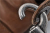 Authentic Christian Dior Vintage Shoulder Hand Bag Leather Brown CD 0304G