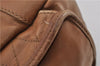 Authentic Christian Dior Vintage Shoulder Hand Bag Leather Brown CD 0304G