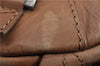 Authentic Christian Dior Vintage Shoulder Hand Bag Leather Brown CD 0304G