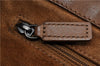 Authentic Christian Dior Vintage Shoulder Hand Bag Leather Brown CD 0304G