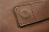 Authentic Christian Dior Vintage Shoulder Hand Bag Leather Brown CD 0304G