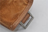 Authentic Christian Dior Vintage Shoulder Hand Bag Leather Brown CD 0304G