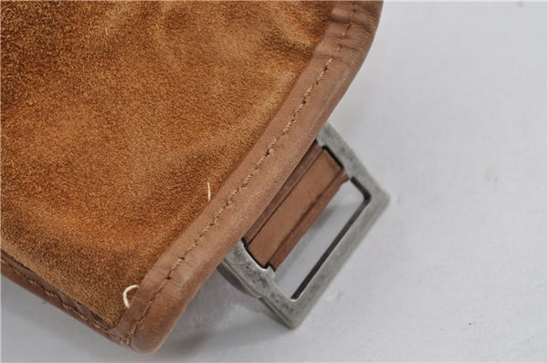 Authentic Christian Dior Vintage Shoulder Hand Bag Leather Brown CD 0304G