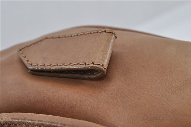 Authentic Christian Dior Vintage Shoulder Hand Bag Leather Brown CD 0304G