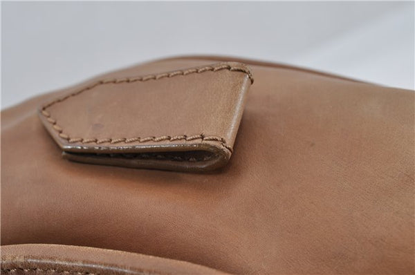 Authentic Christian Dior Vintage Shoulder Hand Bag Leather Brown CD 0304G