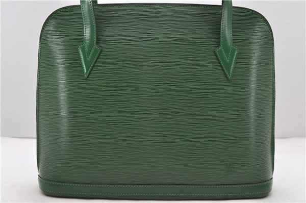 Authentic Louis Vuitton Epi Lussac Shoulder Bag Green LV 0305D