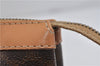 Authentic CELINE Macadam Blason Pattern Clutch Bag Purse PVC Leather Brown 0306D