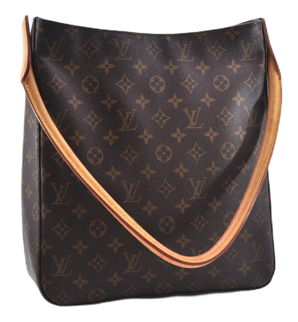 Authentic Louis Vuitton Monogram Looping GM Shoulder Bag M51145 LV 0306F