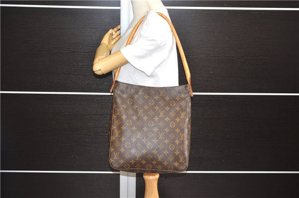 Authentic Louis Vuitton Monogram Looping GM Shoulder Bag M51145 LV 0306F