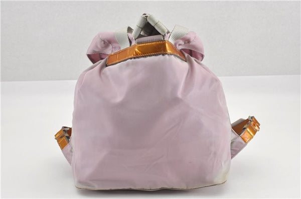 Authentic PRADA Vintage Nylon Tessuto Enamel Backpack Pink 0306G