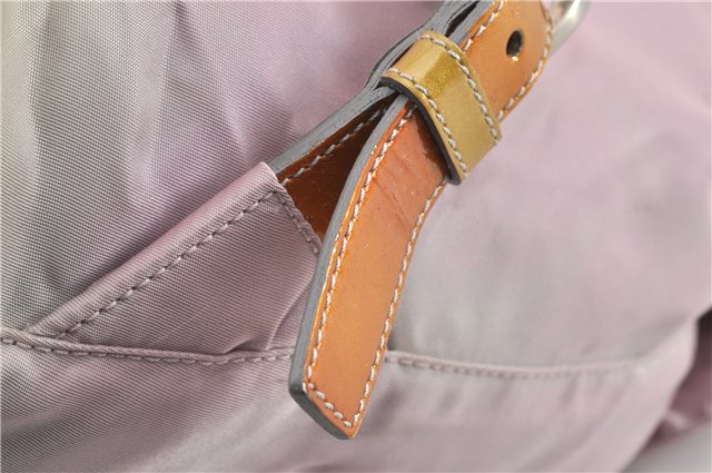 Authentic PRADA Vintage Nylon Tessuto Enamel Backpack Pink 0306G