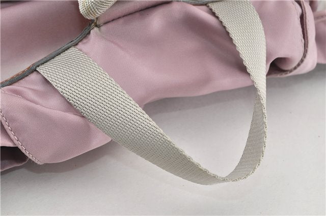 Authentic PRADA Vintage Nylon Tessuto Enamel Backpack Pink 0306G