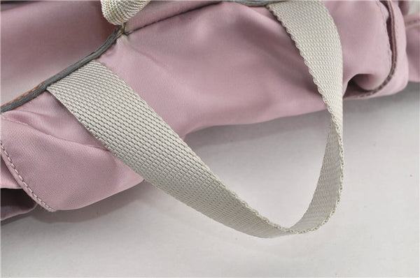 Authentic PRADA Vintage Nylon Tessuto Enamel Backpack Pink 0306G