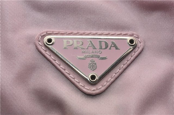 Authentic PRADA Vintage Nylon Tessuto Enamel Backpack Pink 0306G