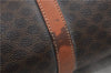 Authentic CELINE Macadam Blason Shoulder Travel Bag PVC Leather Brown 0307D