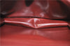 Authentic Cartier Must de Cartier Clutch Bag Purse Leather Bordeaux Red 0308G