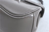 Authentic GUCCI Bamboo 2Way Shoulder Hand Bag Purse Leather 353522 Gray 0309C