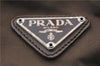 Authentic PRADA Nylon Leather Backpack Brown 0311D