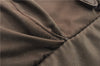 Authentic PRADA Nylon Leather Backpack Brown 0311D