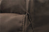 Authentic PRADA Nylon Leather Backpack Brown 0311D