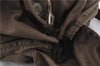 Authentic PRADA Nylon Leather Backpack Brown 0311D