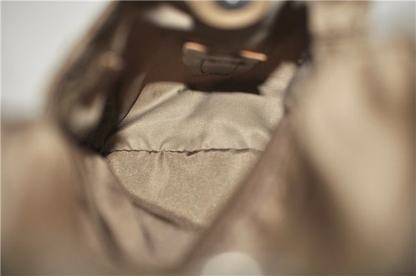 Authentic PRADA Nylon Leather Backpack Brown 0311D