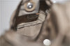 Authentic PRADA Nylon Leather Backpack Brown 0311D