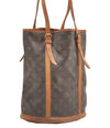 Authentic Louis Vuitton Monogram Bucket GM Shoulder Tote Bag Junk 0311G