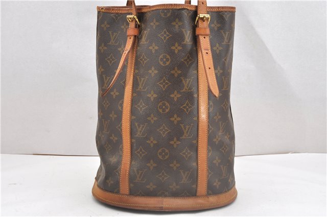 Authentic Louis Vuitton Monogram Bucket GM Shoulder Tote Bag Junk 0311G