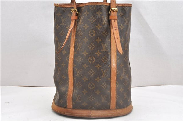 Authentic Louis Vuitton Monogram Bucket GM Shoulder Tote Bag Junk 0311G