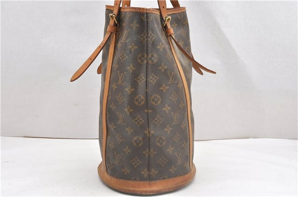 Authentic Louis Vuitton Monogram Bucket GM Shoulder Tote Bag Junk 0311G