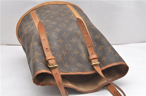 Authentic Louis Vuitton Monogram Bucket GM Shoulder Tote Bag Junk 0311G