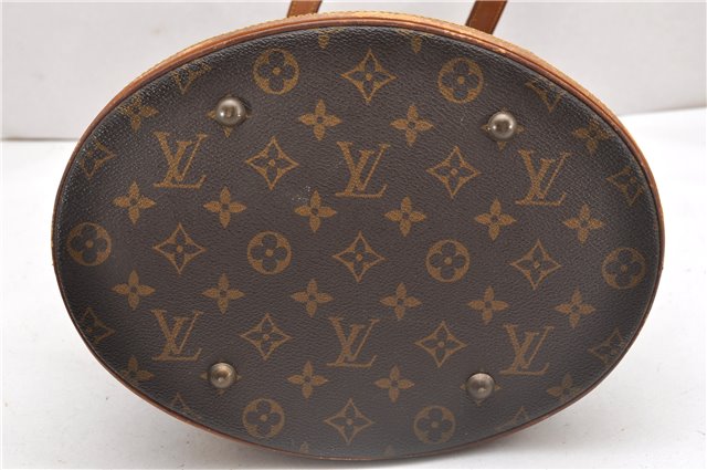Authentic Louis Vuitton Monogram Bucket GM Shoulder Tote Bag Junk 0311G