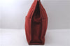 Authentic HERMES Fourre Tout MM Hand Tote Bag Canvas Red 0312D