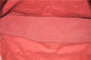 Authentic HERMES Fourre Tout MM Hand Tote Bag Canvas Red 0312D