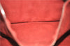 Authentic HERMES Fourre Tout MM Hand Tote Bag Canvas Red 0312D