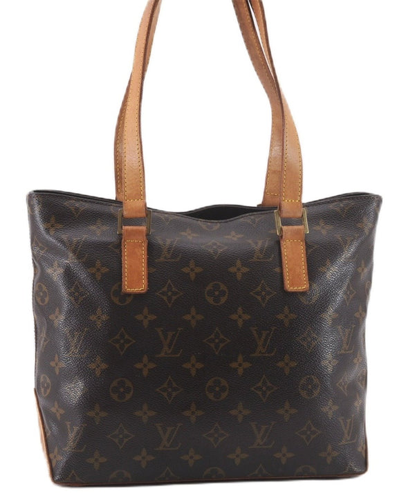 Authentic Louis Vuitton Monogram Cabas Piano Shoulder Tote Bag M51148 LV 0313F