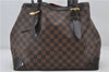 Authentic Louis Vuitton Damier Hampstead MM Shoulder Tote Bag N51204 LV 0314F