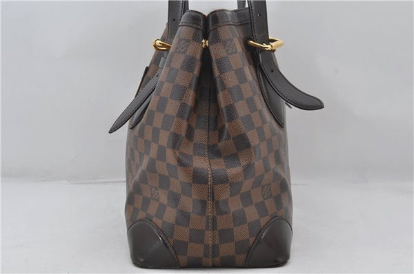 Authentic Louis Vuitton Damier Hampstead MM Shoulder Tote Bag N51204 LV 0314F