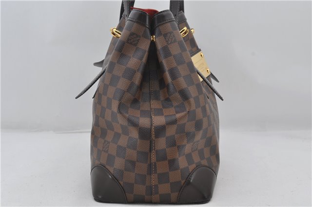 Authentic Louis Vuitton Damier Hampstead MM Shoulder Tote Bag N51204 LV 0314F