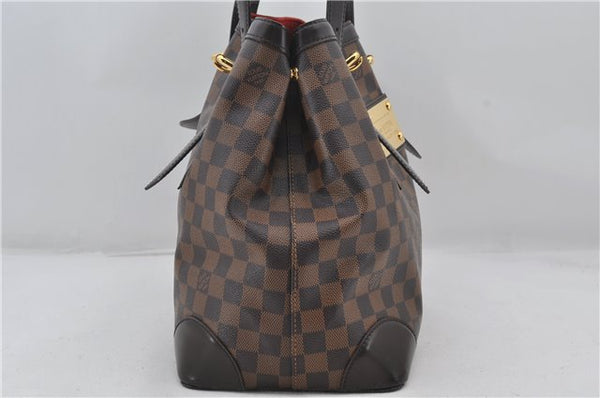 Authentic Louis Vuitton Damier Hampstead MM Shoulder Tote Bag N51204 LV 0314F