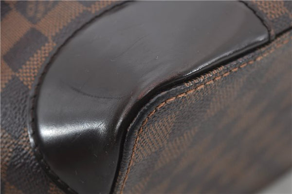 Authentic Louis Vuitton Damier Hampstead MM Shoulder Tote Bag N51204 LV 0314F