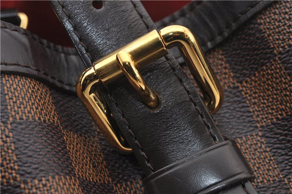 Authentic Louis Vuitton Damier Hampstead MM Shoulder Tote Bag N51204 LV 0314F