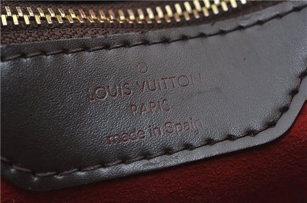 Authentic Louis Vuitton Damier Hampstead MM Shoulder Tote Bag N51204 LV 0314F