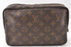 Auth Louis Vuitton Monogram Trousse Toilette 23 Clutch Hand Bag M47524 LV 0314G