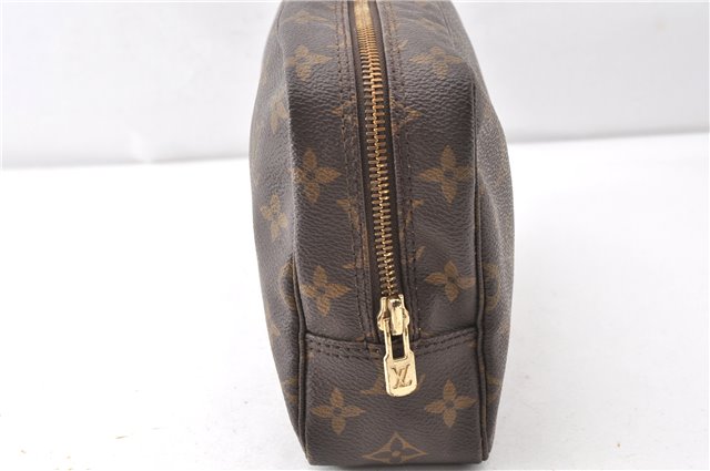 Auth Louis Vuitton Monogram Trousse Toilette 23 Clutch Hand Bag M47524 LV 0314G