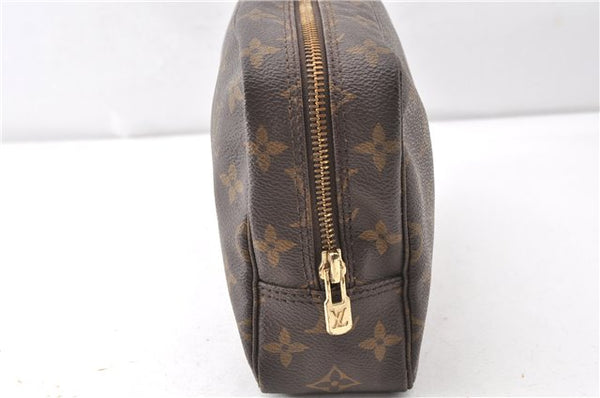 Auth Louis Vuitton Monogram Trousse Toilette 23 Clutch Hand Bag M47524 LV 0314G
